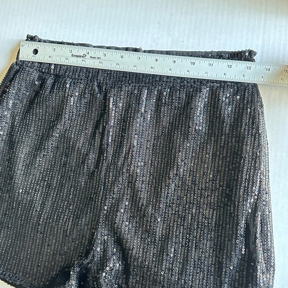Unbranded Sequin Shorts Black Sparkly Festival Party Outfit Small Glam‎ - Picture 4 of 6